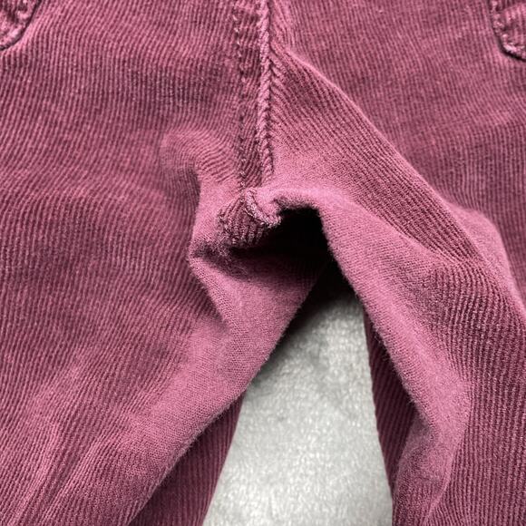 Maurices Women's Slim Wine Burgundy Corduroy Dress Mid Rise Pants Carrier Size M - Picture 6 of 10